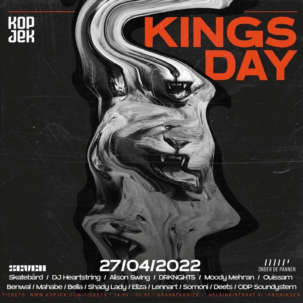 Lineup Poster KopjeK Kingsday In & Outdoor 2022