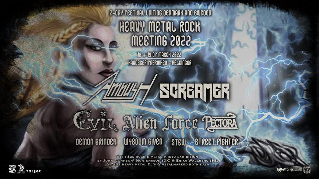 Lineup Poster Heavy Metal Rock Meeting 2022