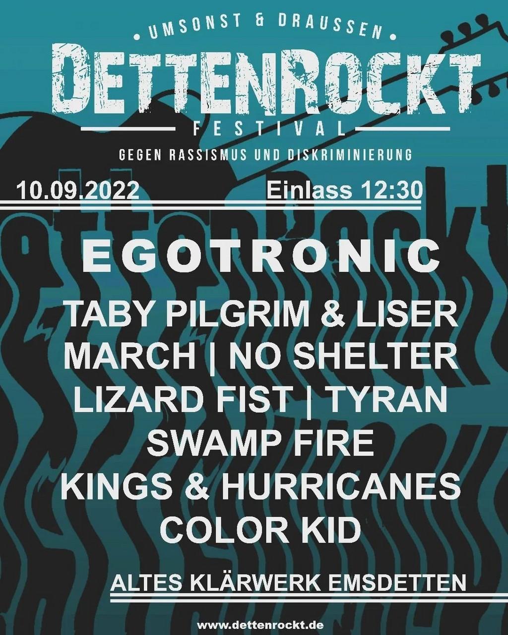 Lineup Poster DettenRockt 2022