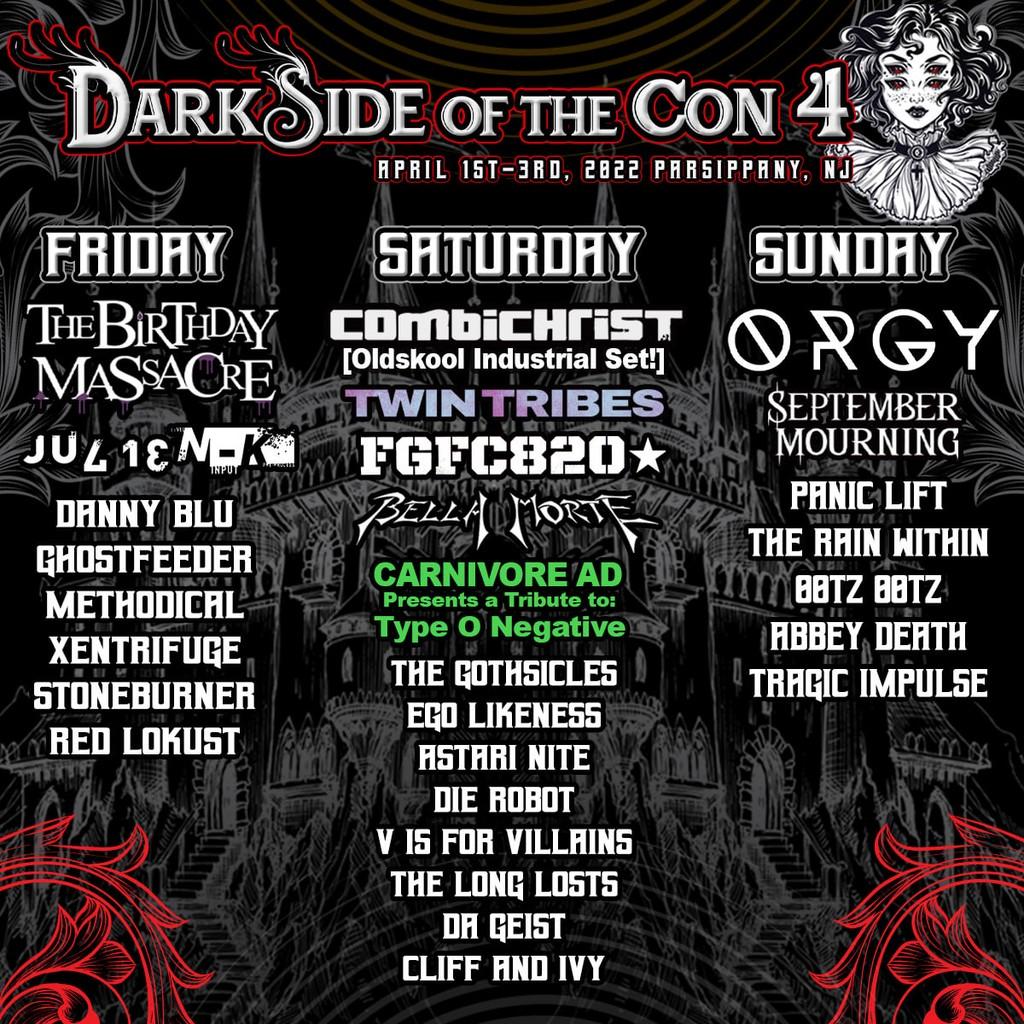 Lineup Poster Dark Side Of The Con 2022