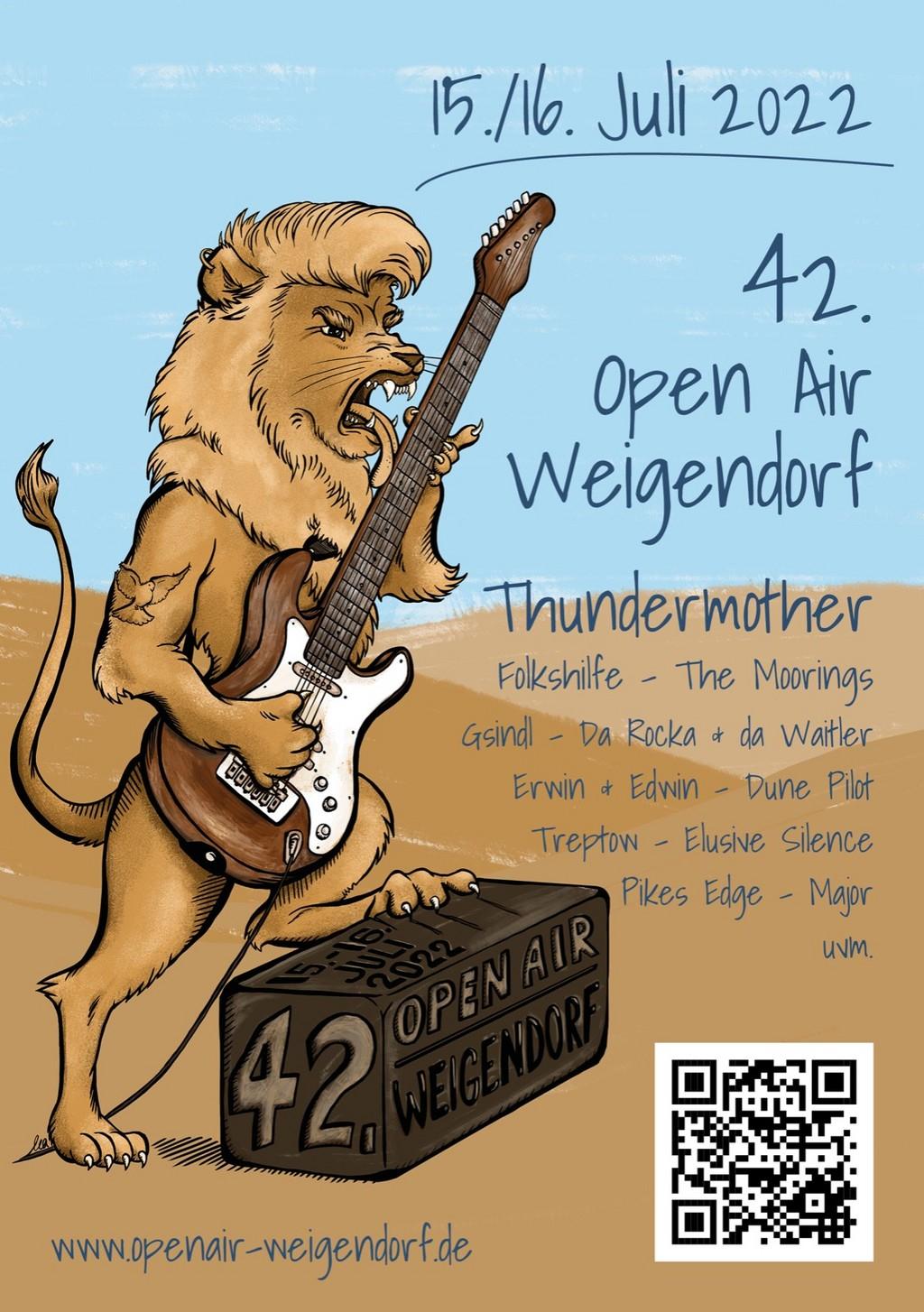 Lineup Poster Open Air Weigendorf 2022