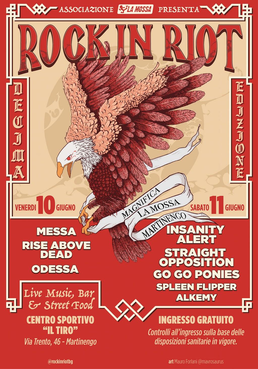 Lineup Poster Rock In Riot 2022