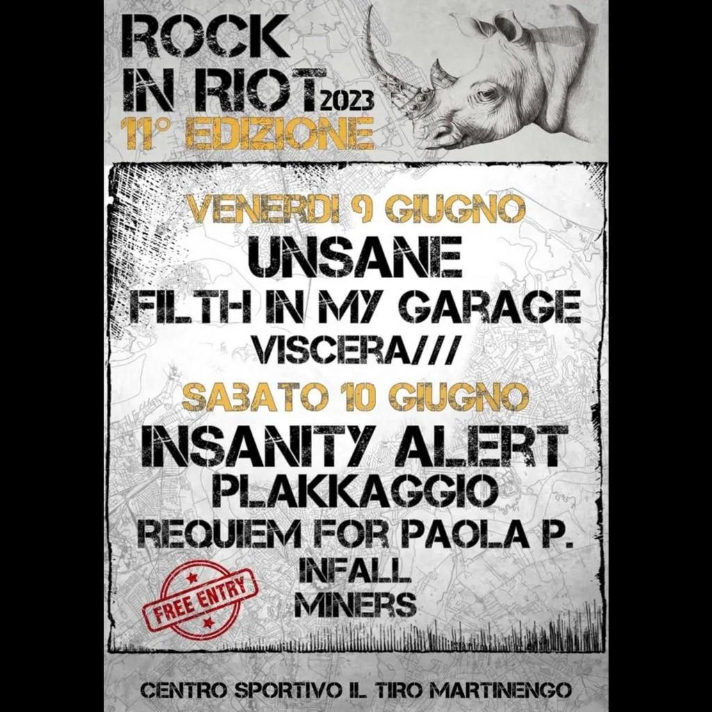 Lineup Poster Rock In Riot 2023