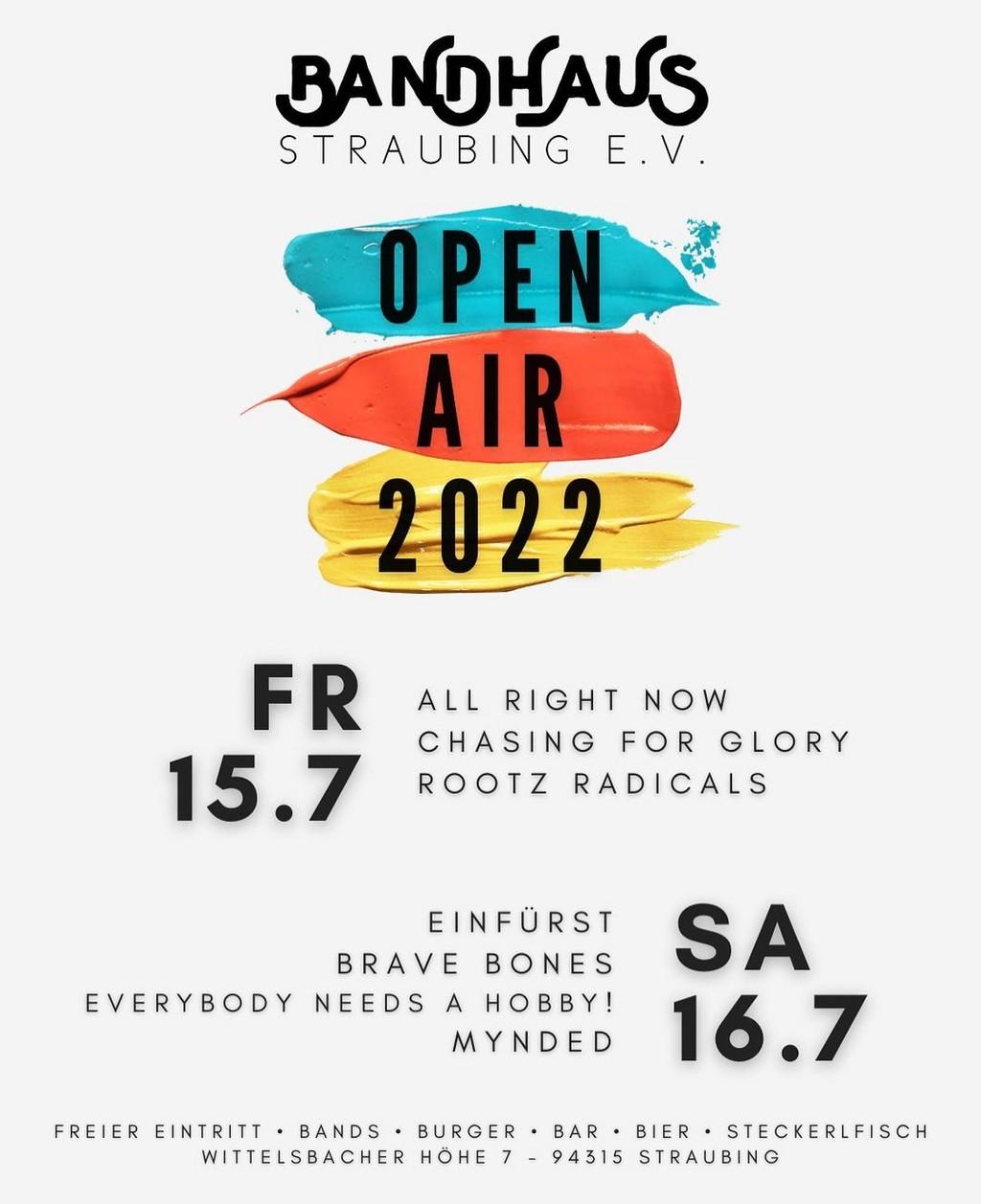 Lineup Poster Bandhaus Open Air 2022