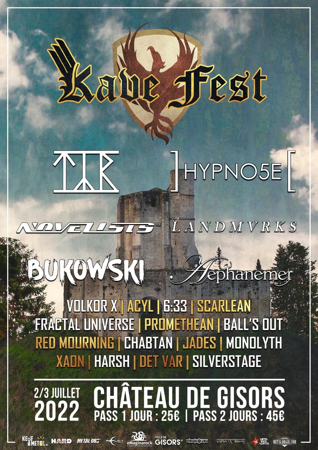 Lineup Poster Kave Fest 2022