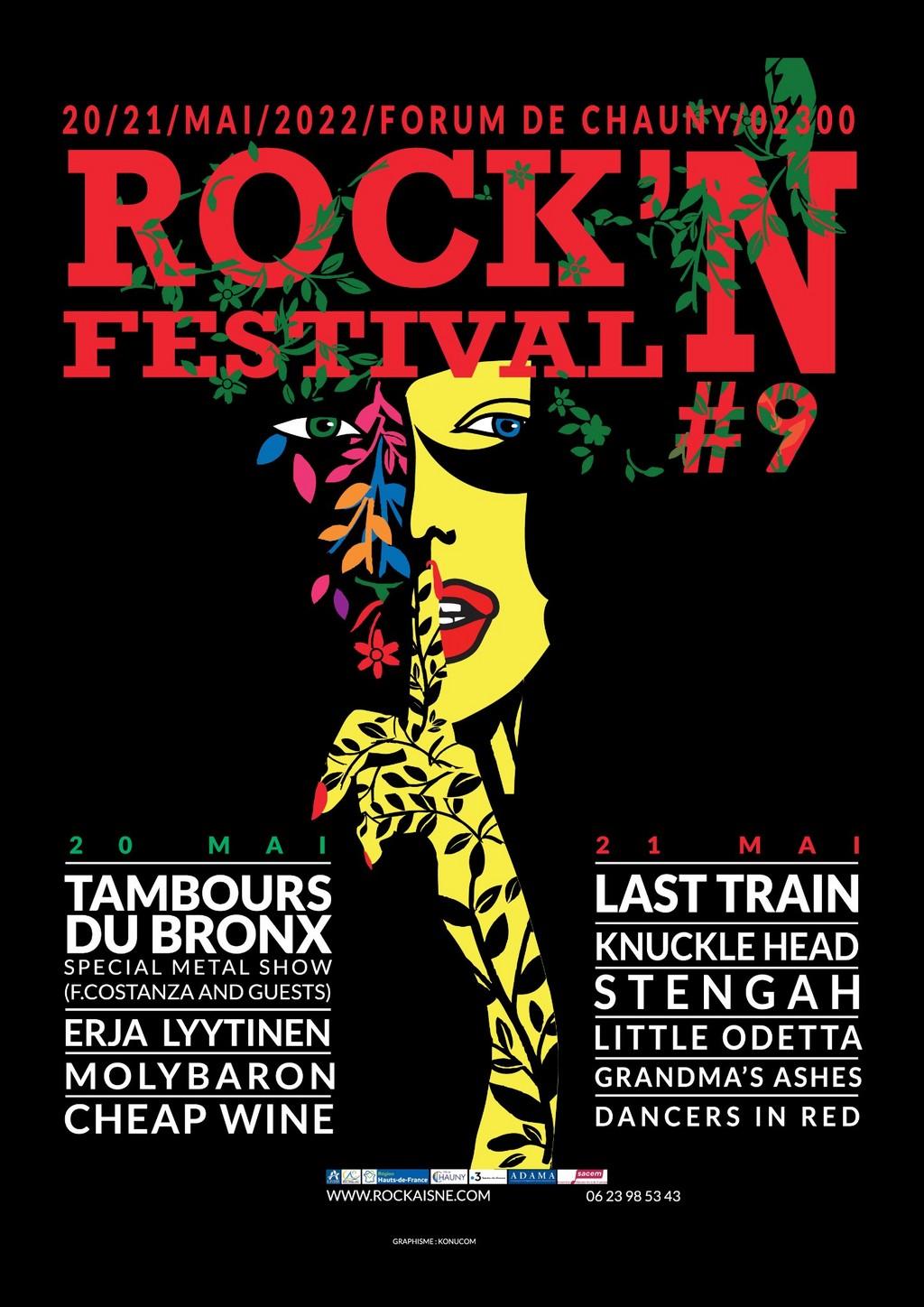 Lineup Poster Rock'Aisne Festival 2022
