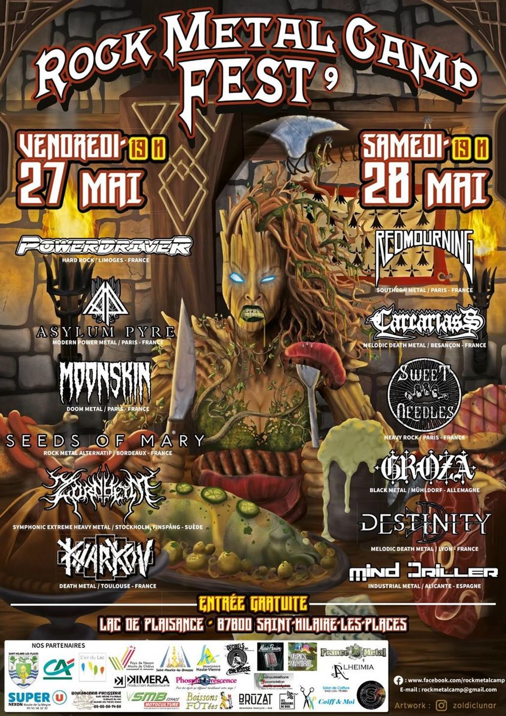 Lineup Poster Rock Metal Camp Fest 2022