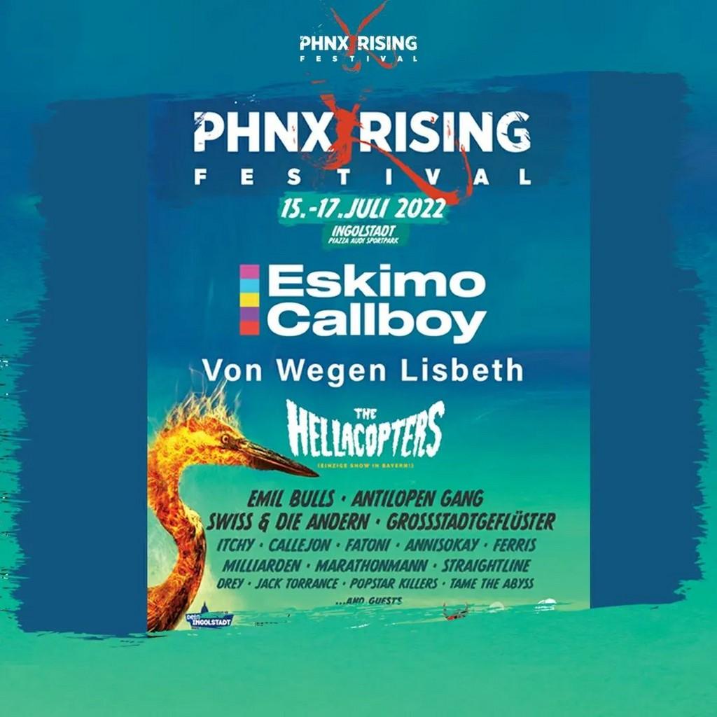 Lineup Poster PHNX RISING Festival 2022