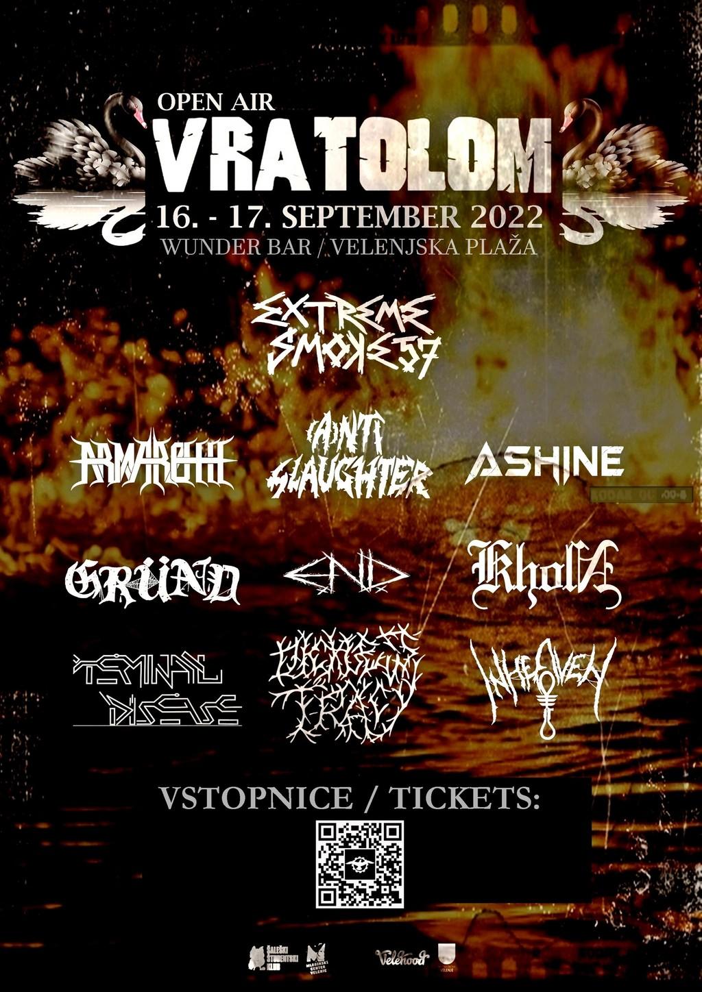 Lineup Poster Vratolom 2022