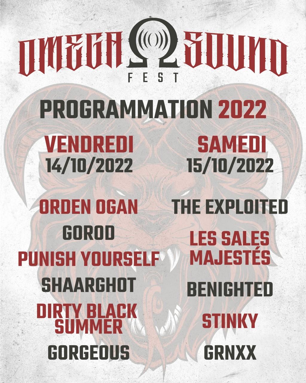 Lineup Poster Omega Sound Fest 2022