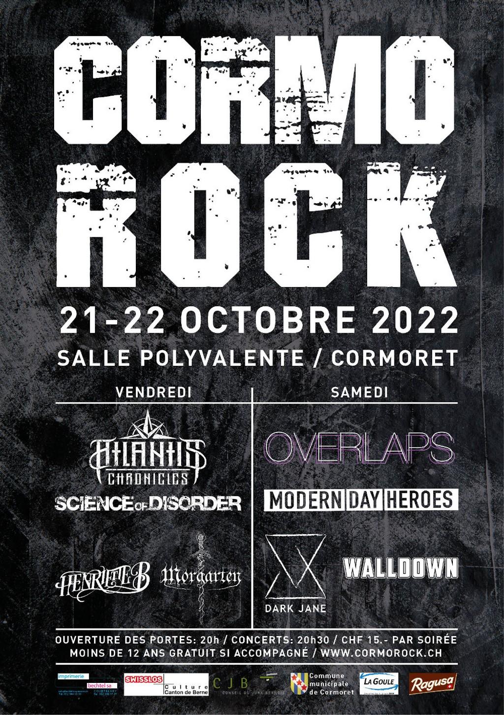 Lineup Poster CormoRock Festival 2022