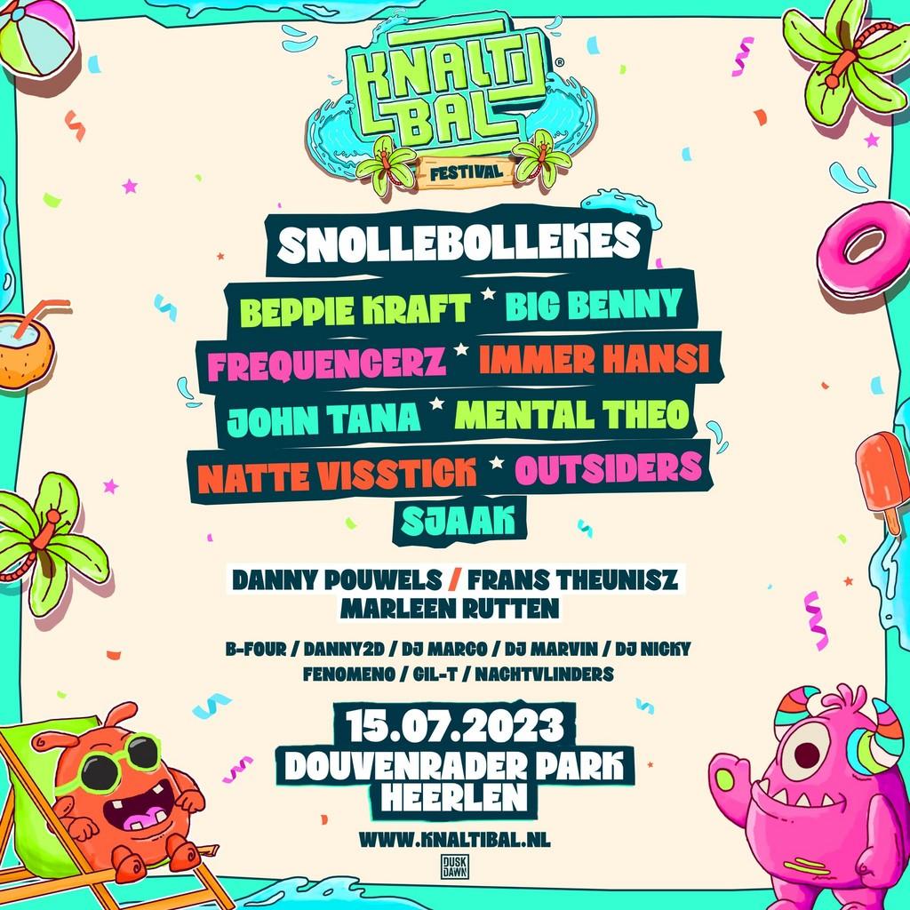 Lineup Poster Knaltibal Festival 2023