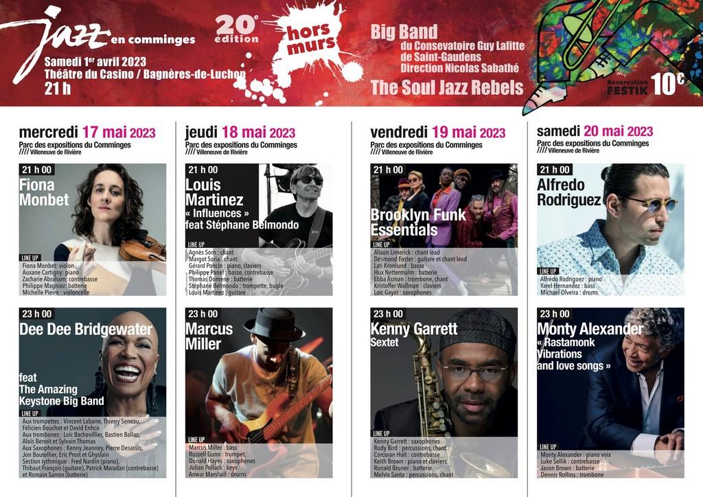 Lineup Poster Jazz En Comminges 2023