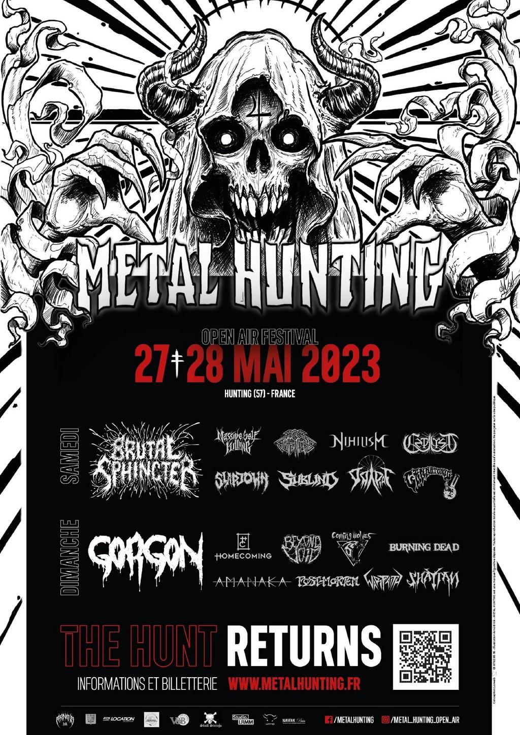 Lineup Poster Metal Hunting Open Air 2023