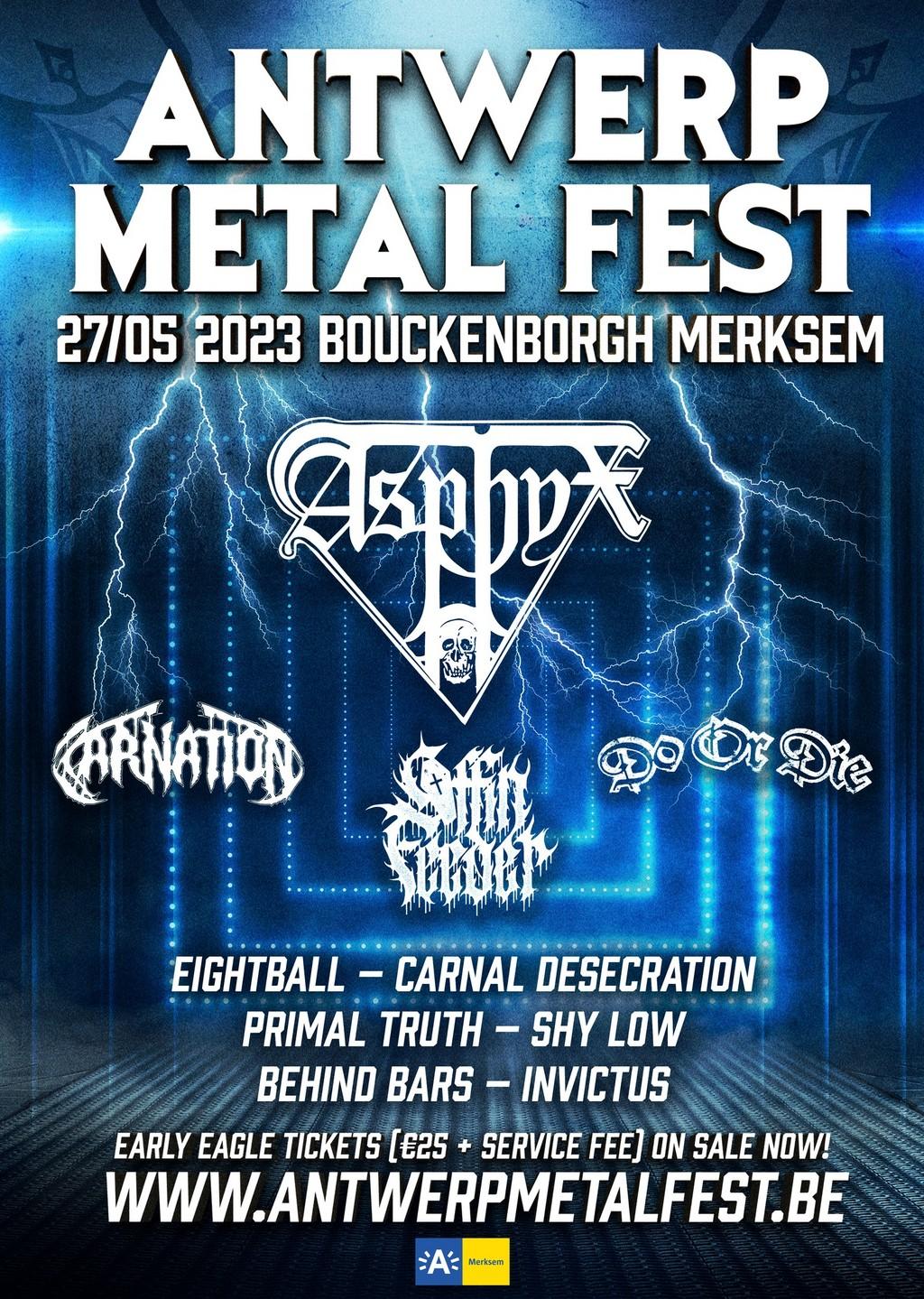 Lineup Poster Antwerp Metal Fest 2023