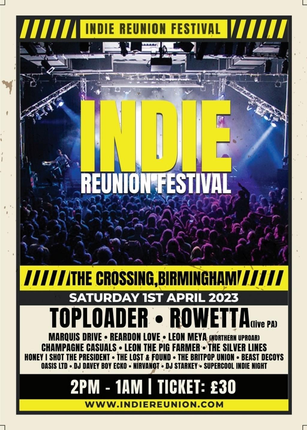 Lineup Poster Indie Reunion Festival 2023
