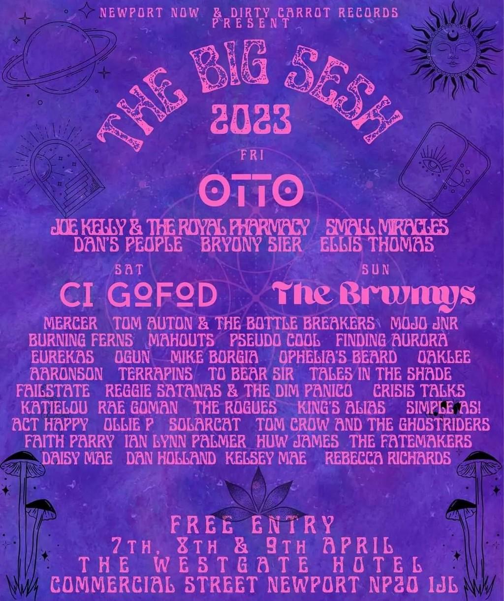 Lineup Poster The Big Sesh 2023