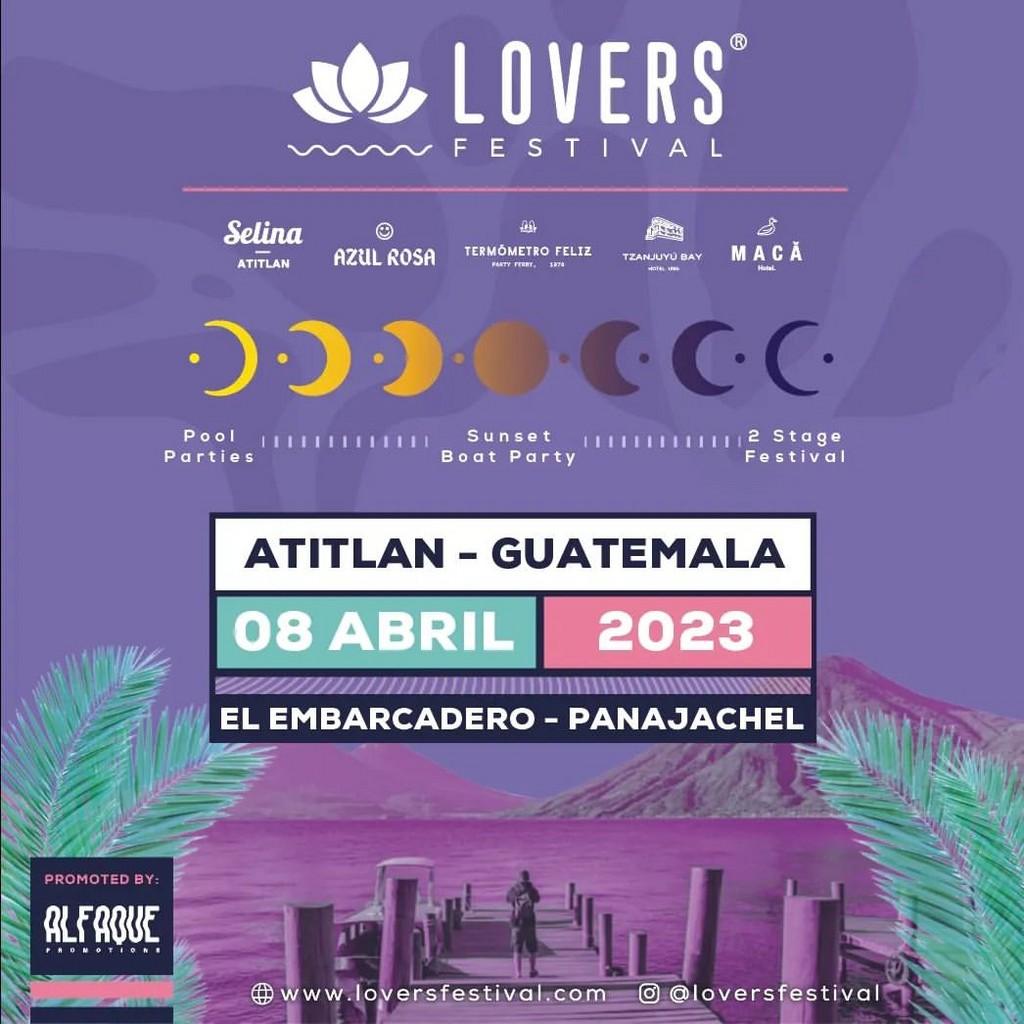 Lineup Poster Lovers Festival Guatemala 2023