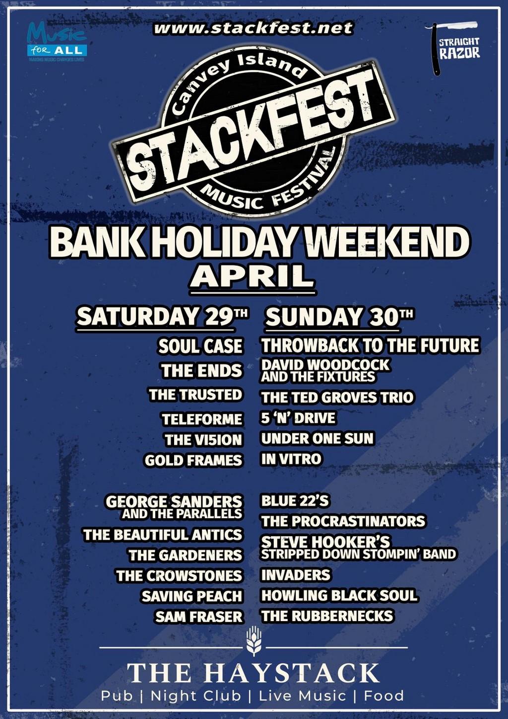 Lineup Poster Stackfest 2023