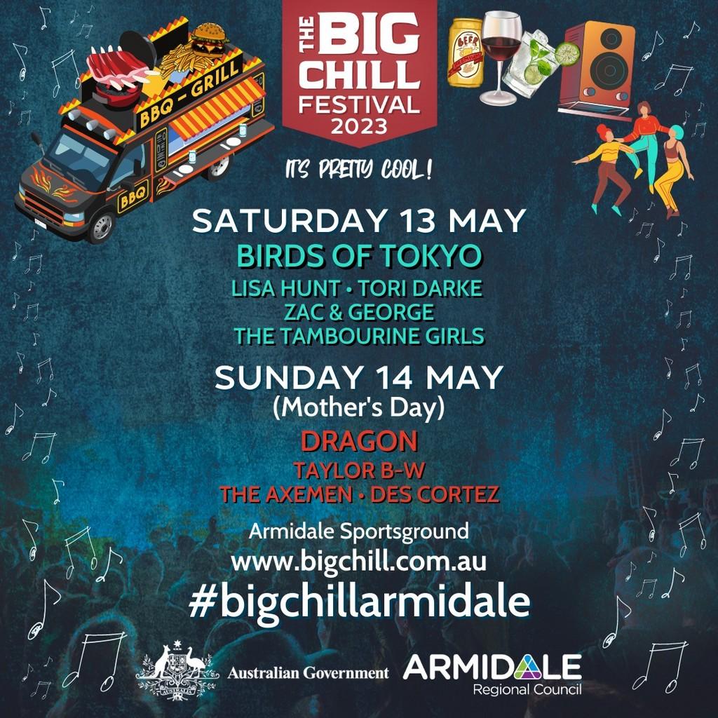 Lineup Poster The Big Chill Festival 2023