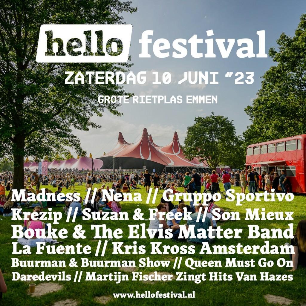 Lineup Poster Hello Festival 2023