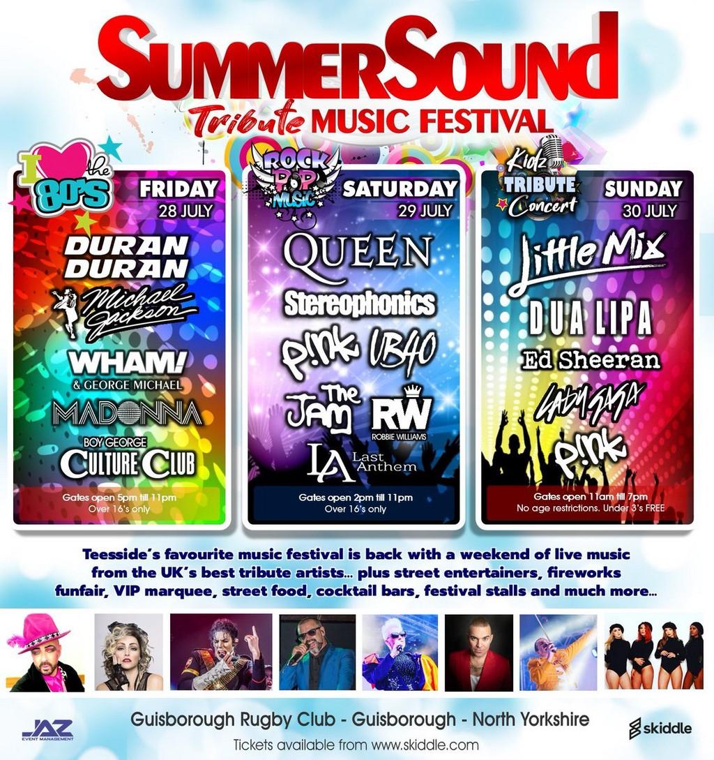 Lineup Poster Summer Sound Music Festival 2023