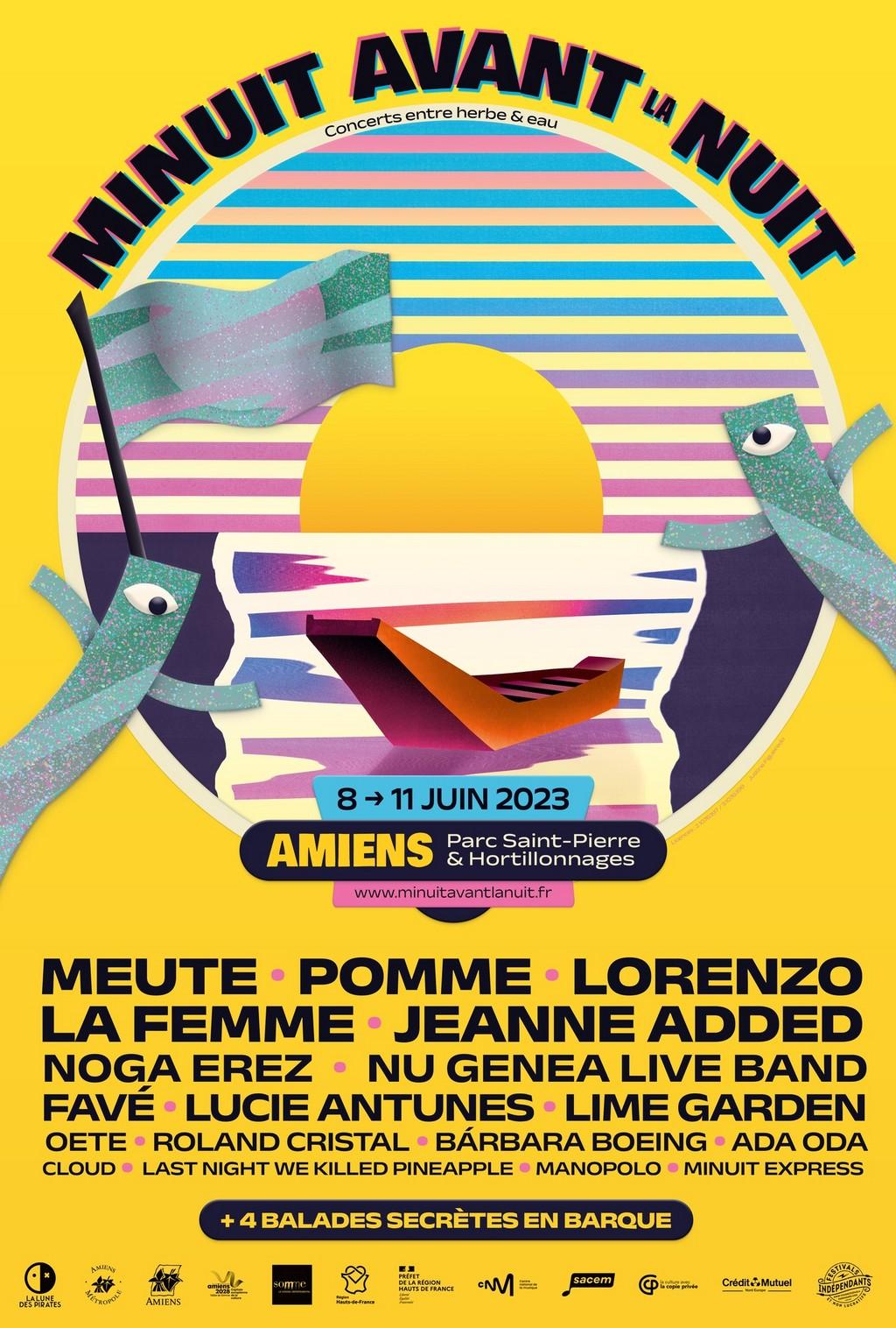 Lineup Poster Minuit Avant la Nuit 2023