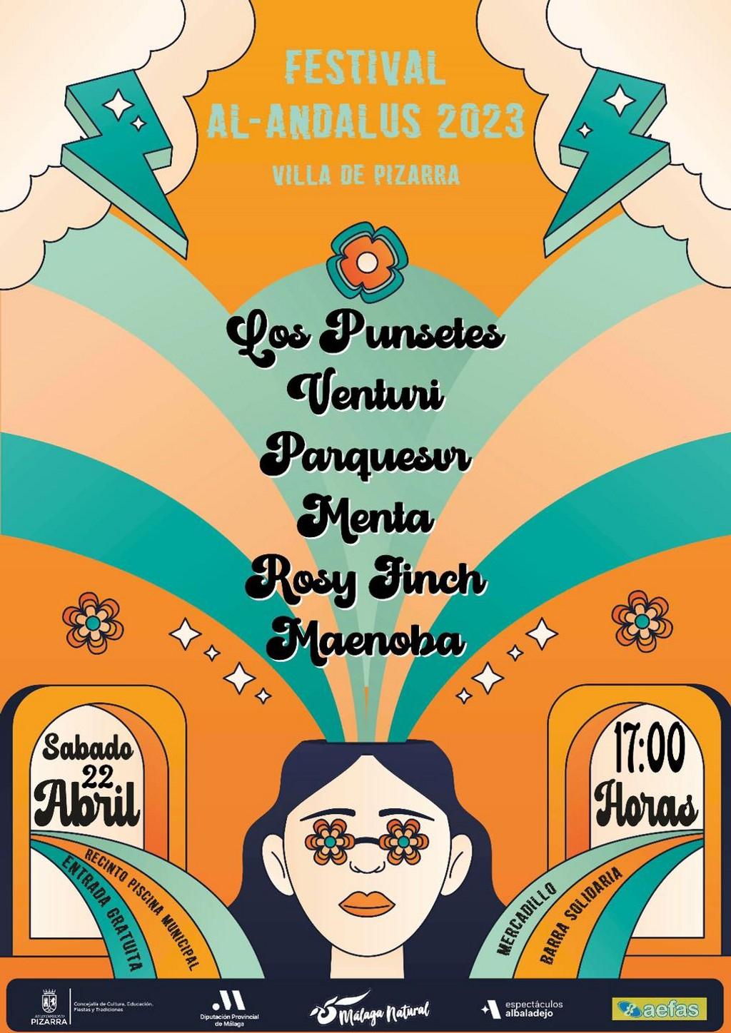 Lineup Poster Festival Al Andalus 2023
