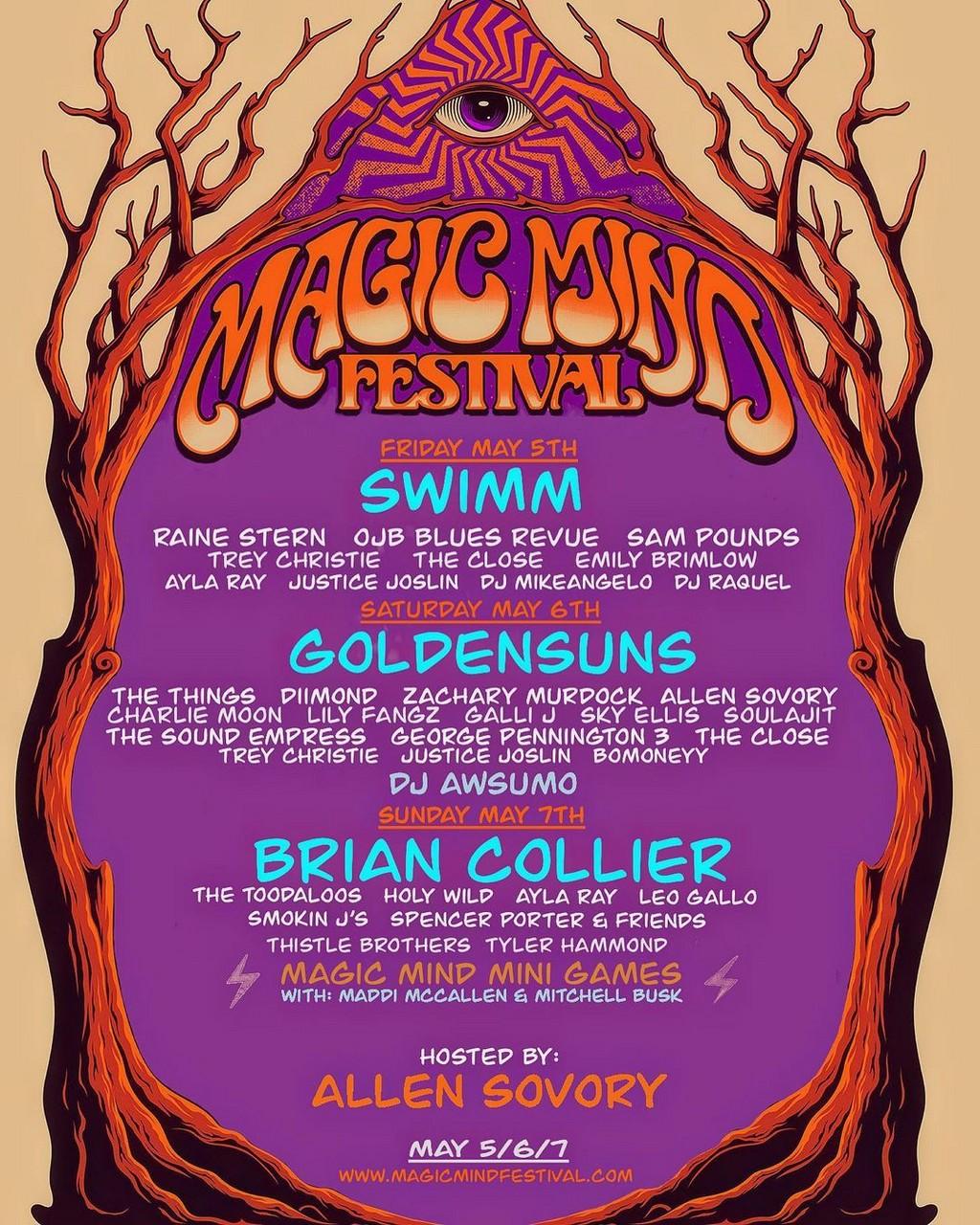 Lineup Poster Magic Mind Festival 2023