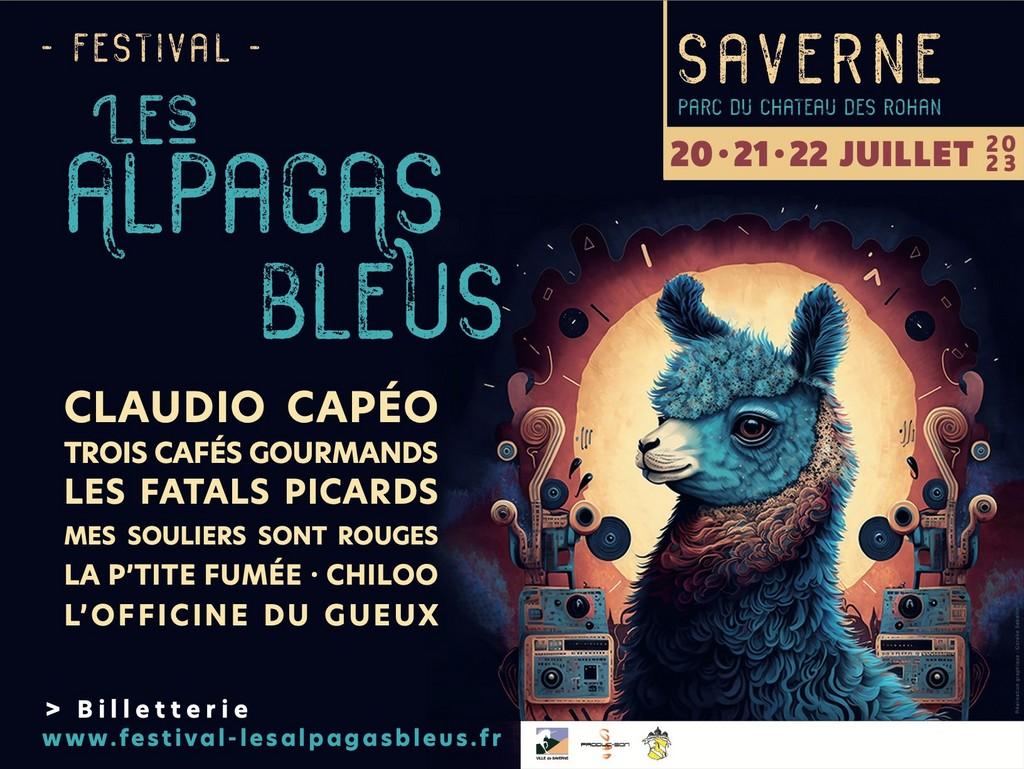 Lineup Poster Festival Les Alpagas Bleus 2023