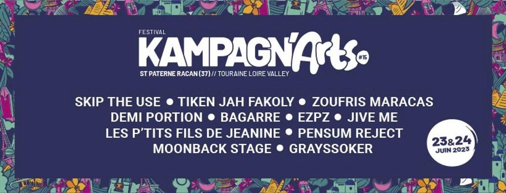 Lineup Poster Festival des Kampagn'arts 2023