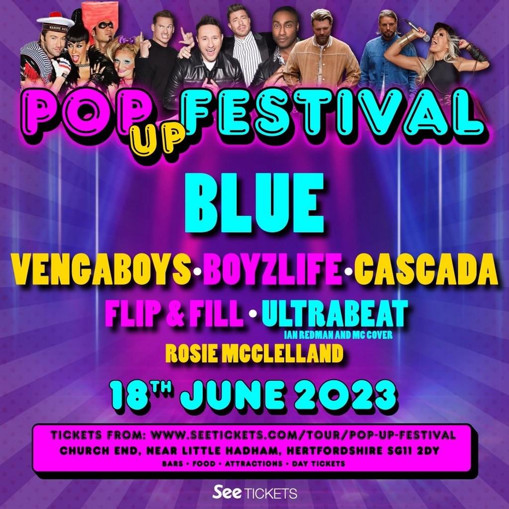 Lineup Poster Pop Up Festival 2023