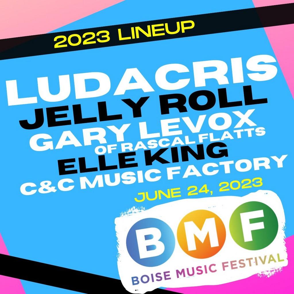 Lineup Poster Boise Music Festival 2023