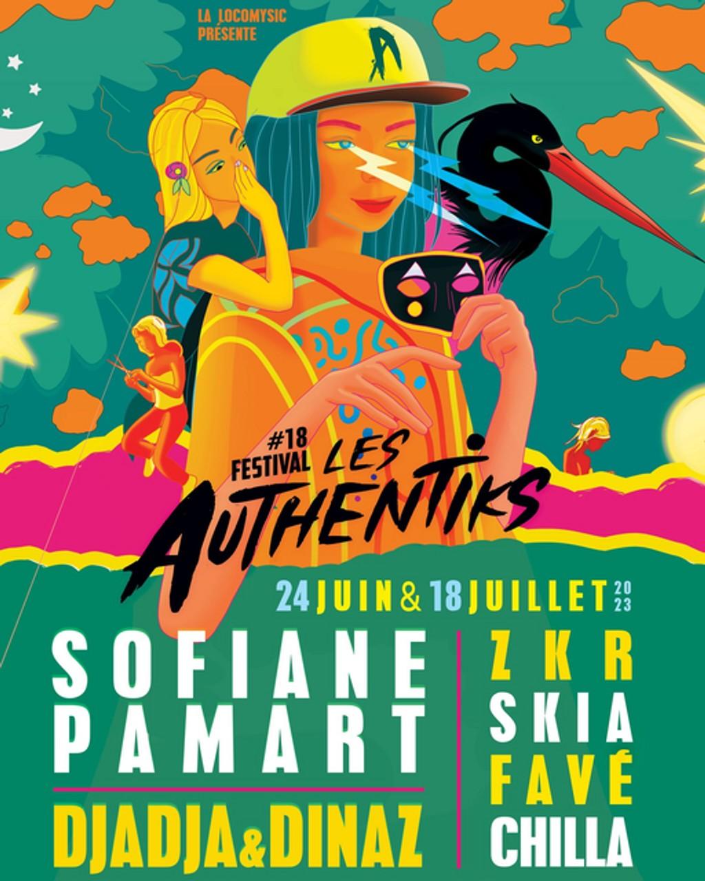 Lineup Poster Festival Les Authentiks 2023