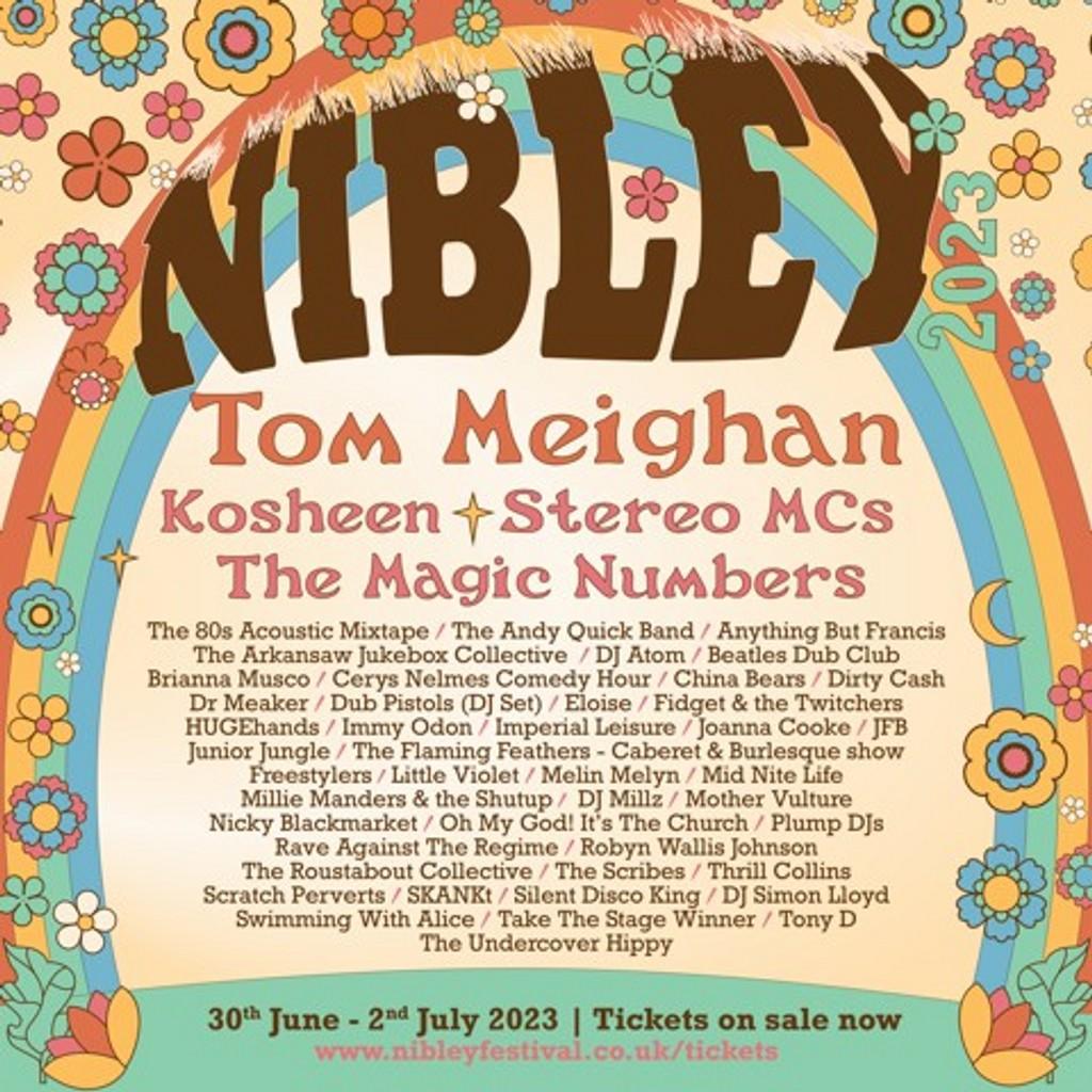 Lineup Poster Nibley Festival 2023