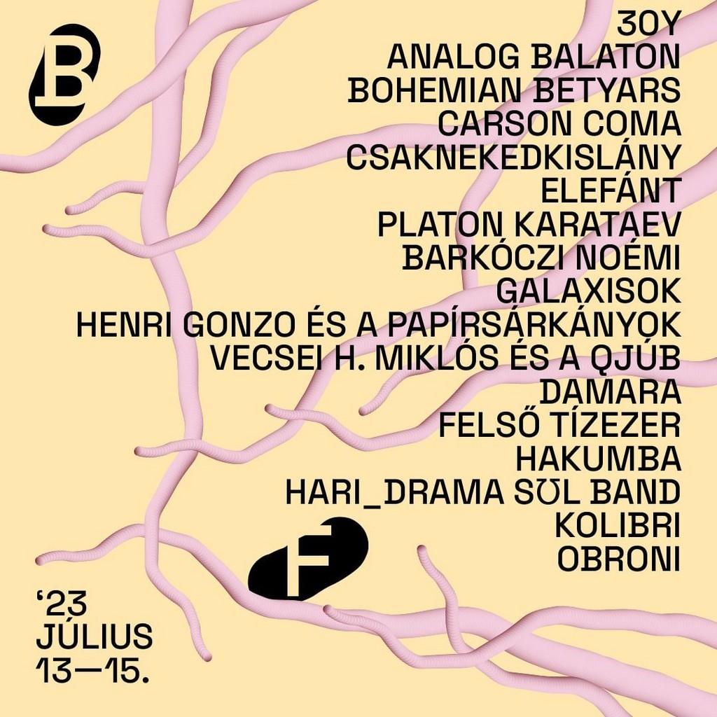 Lineup Poster Bánkitó Fesztivál 2023