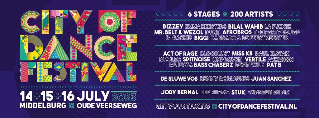 Lineup Poster City of Dance Festival 2023