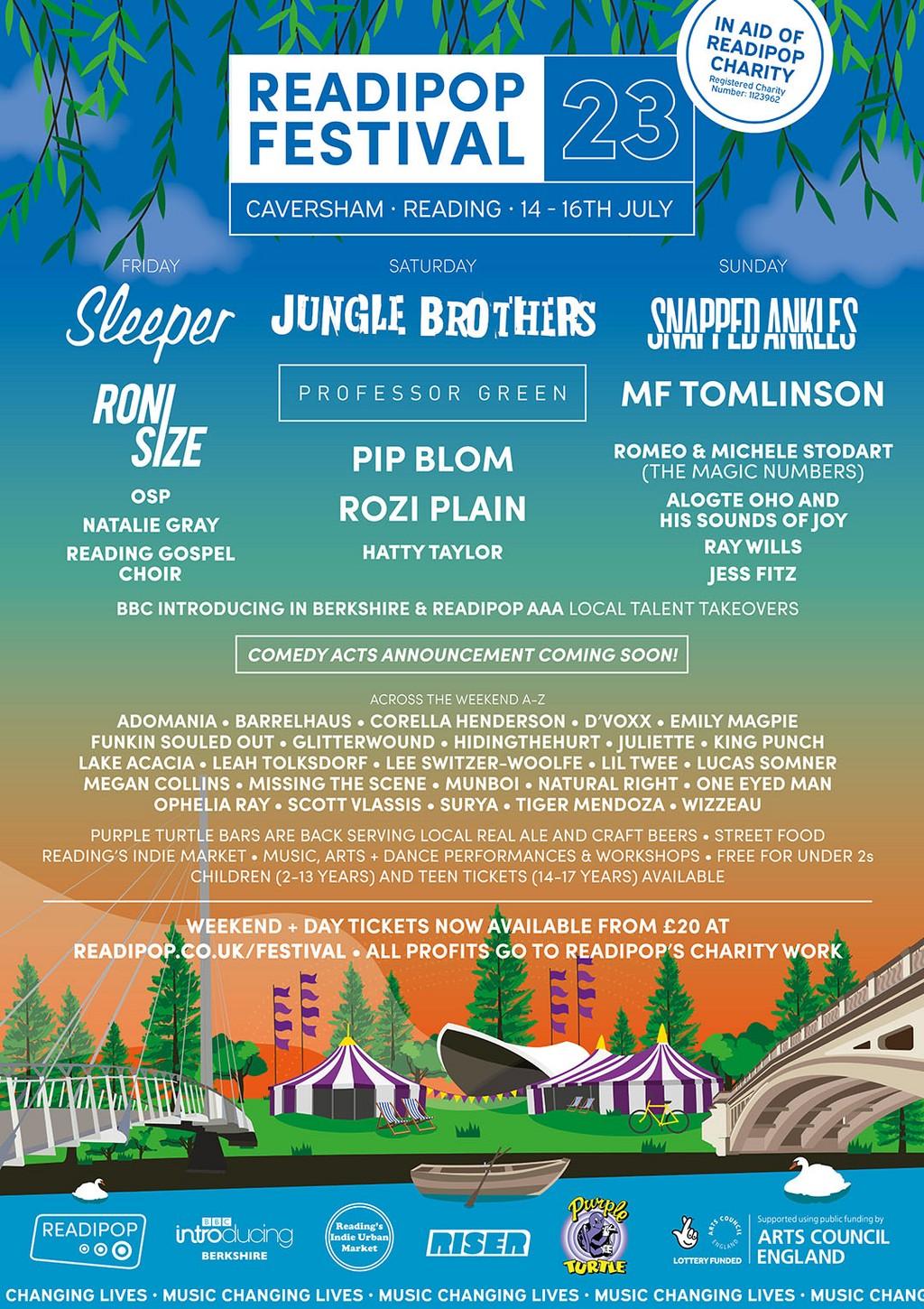 Lineup Poster Readipop Festival 2023