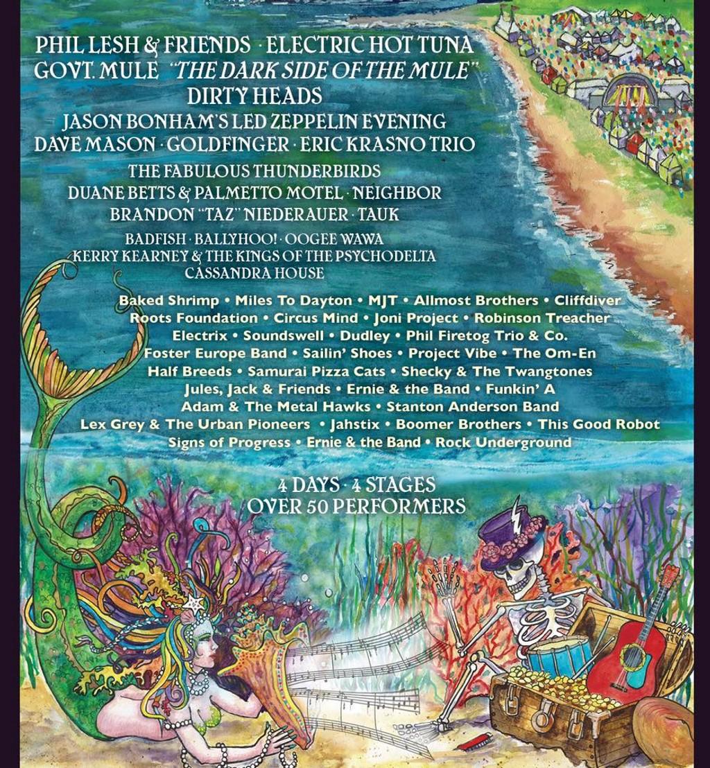 Lineup Poster Great South Bay Music Festival 2023
