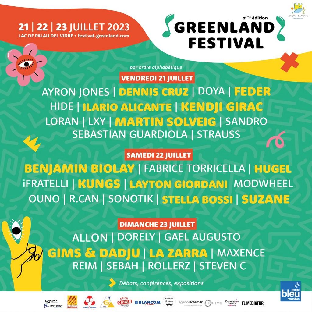 Lineup Poster Greenland Festival 2023