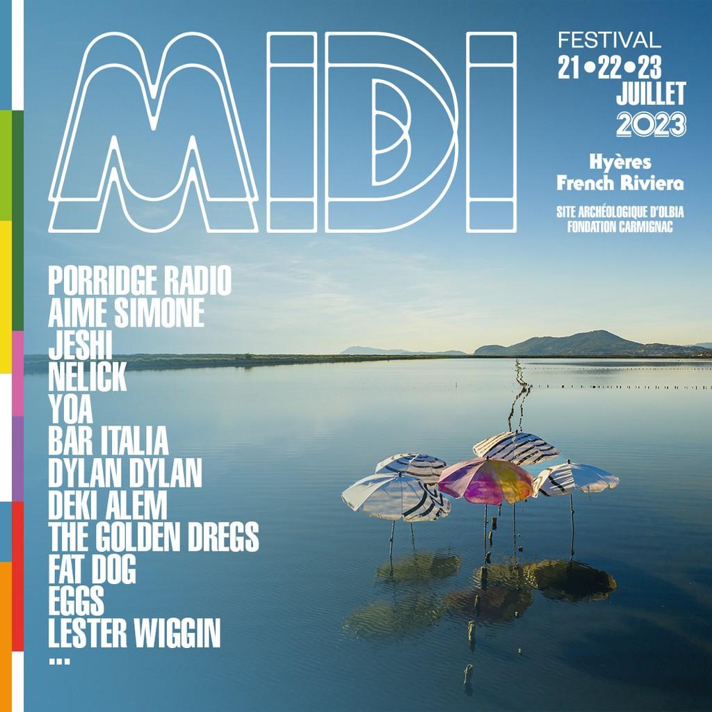 Lineup Poster MIDI Festival 2023