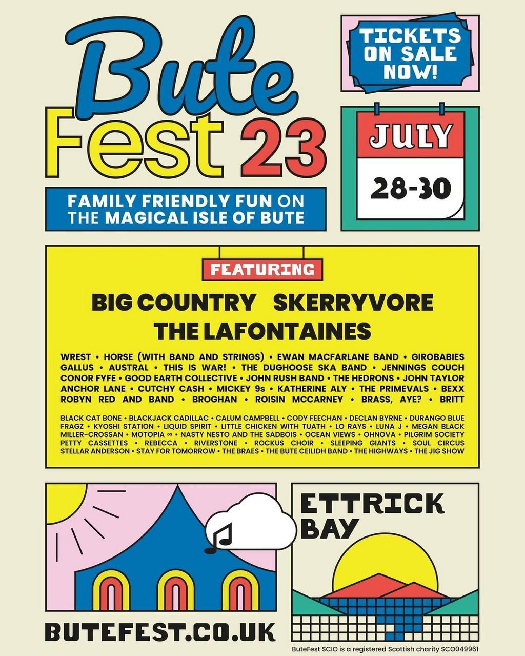 Lineup Poster ButeFest 2023