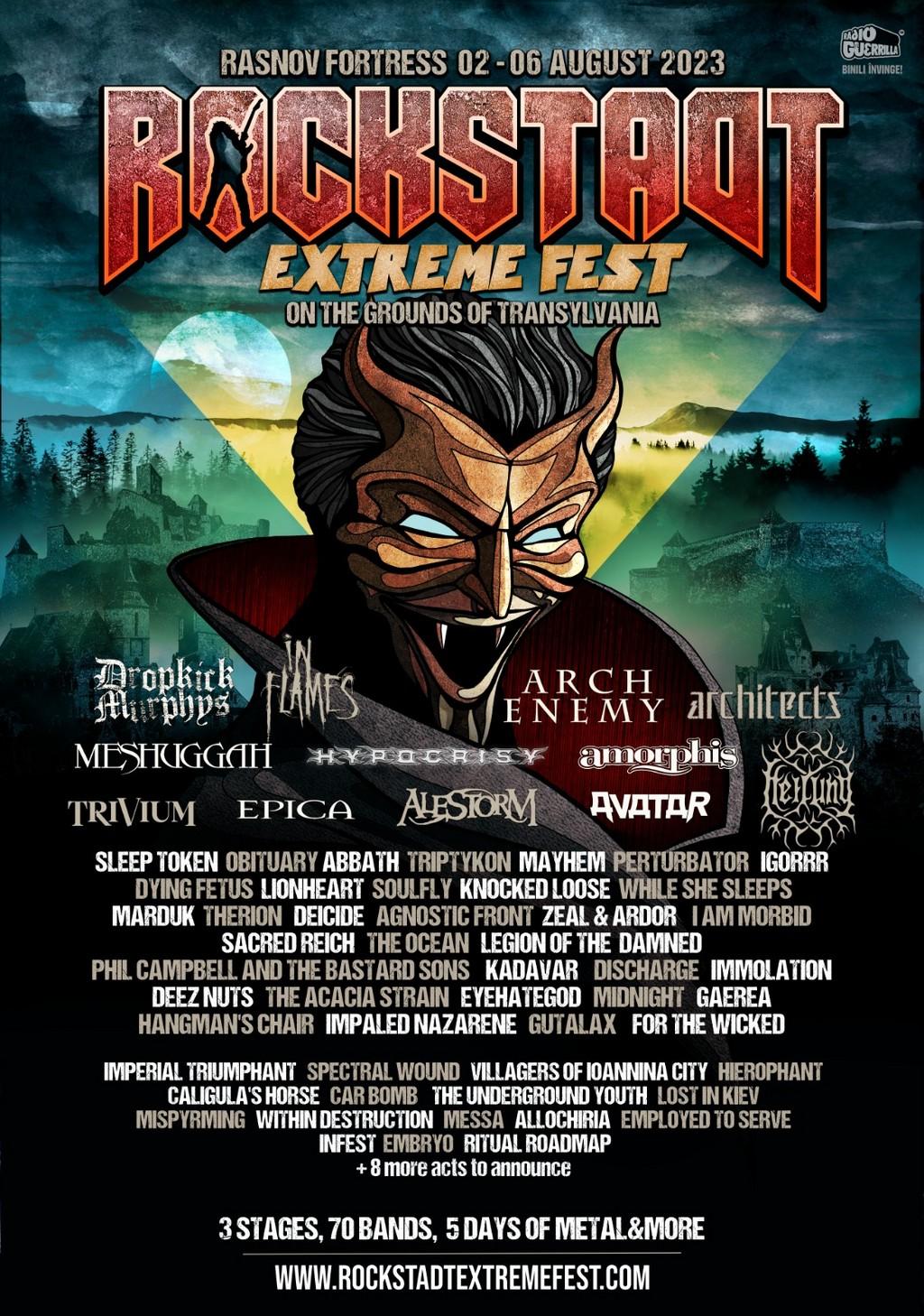 Lineup Poster Rockstadt Extreme Fest 2023