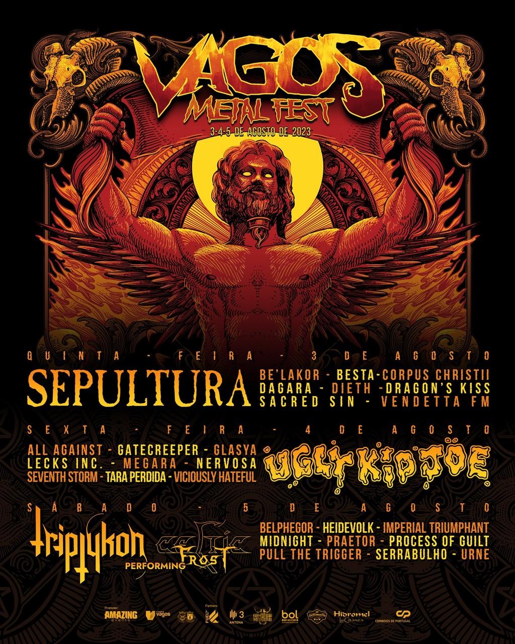Lineup Poster Vagos Metal Fest 2023