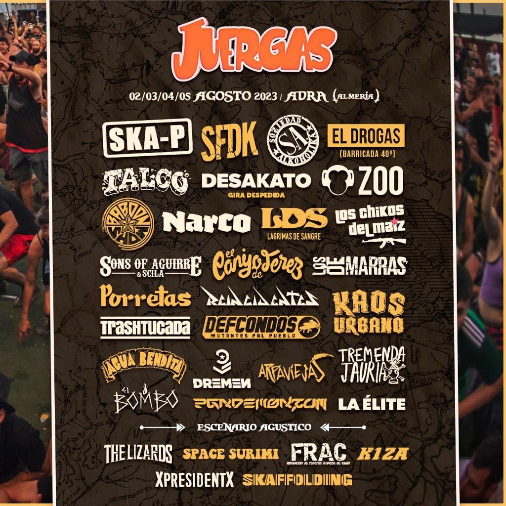 Lineup Poster The Juergas Rock 2023