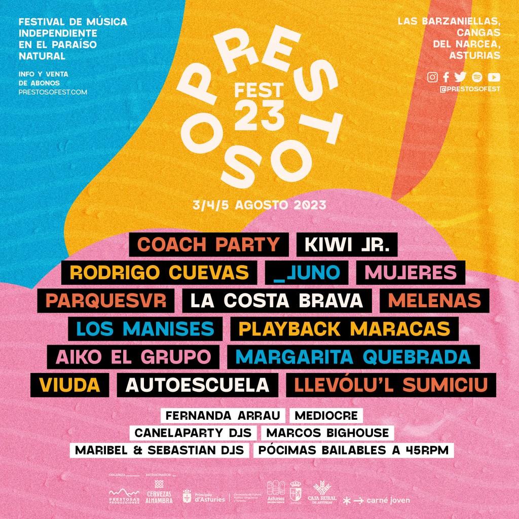 Lineup Poster Prestoso Fest 2023