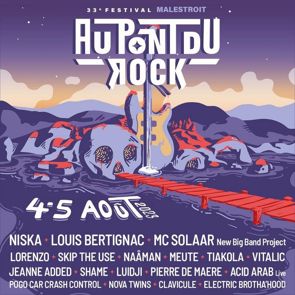 Lineup Poster Au Pont du Rock 2023