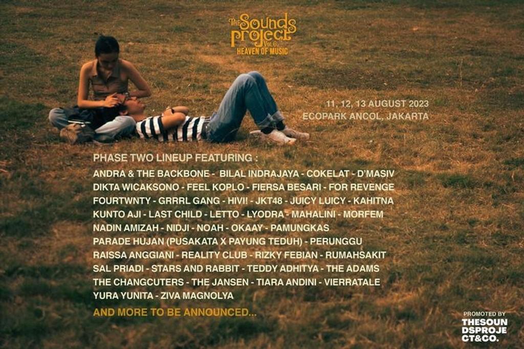 Lineup Poster The Sounds Project 2023