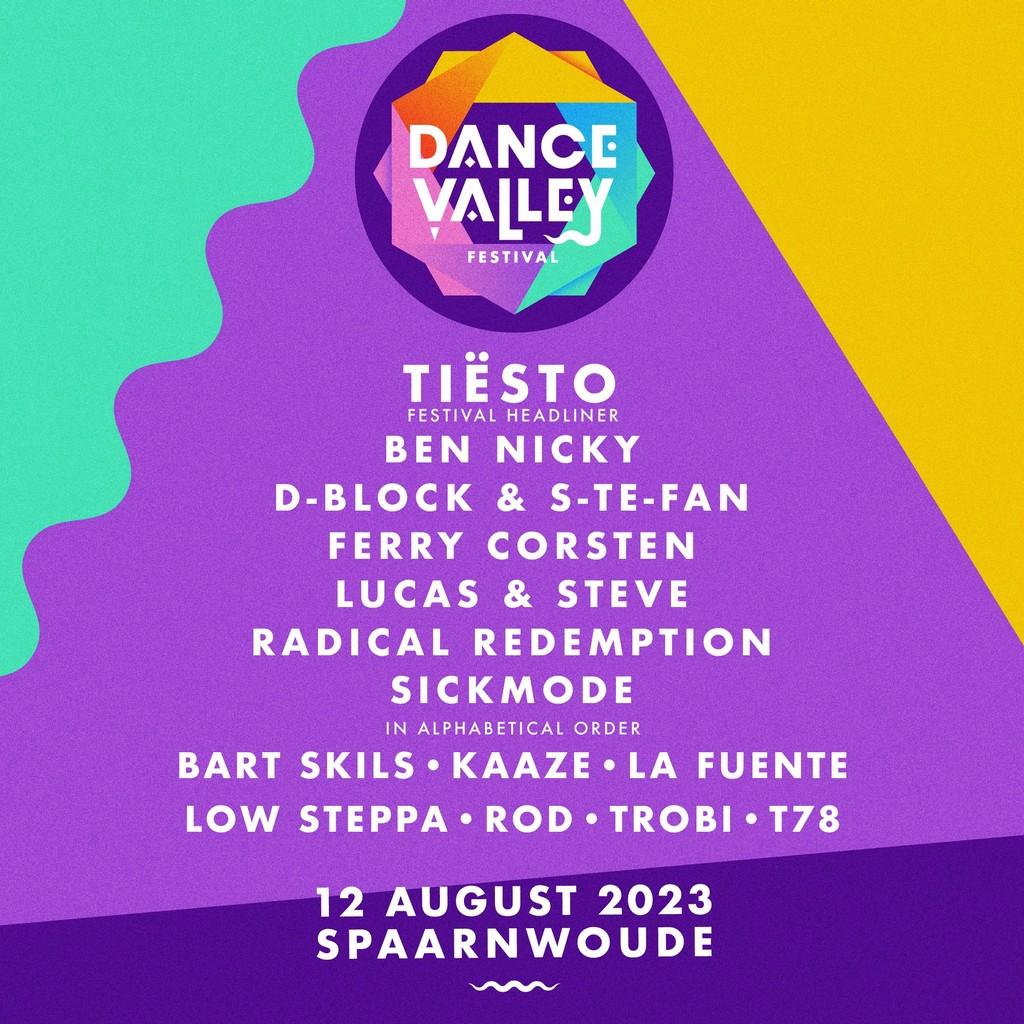 Lineup Poster Dance Valley 2023