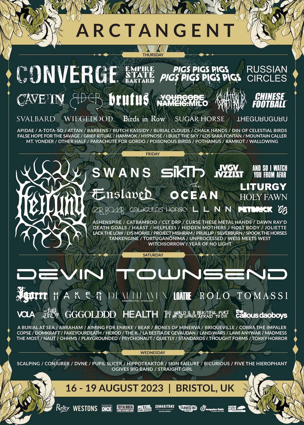 Lineup Poster ArcTanGent 2023